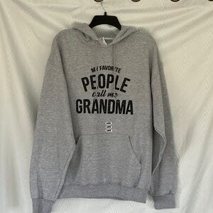 Gray Hoodie with Grandma Print